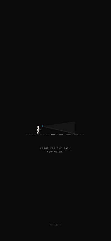 Light for the path phone wallpaper